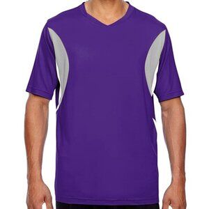 Team 365 Men's T-Shirt Purple Grey White Size XL